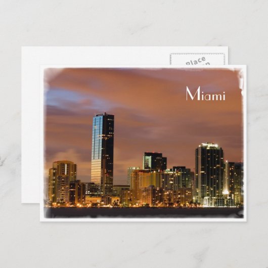 Skyline Miami - Carte postale (Devant / Derrière)