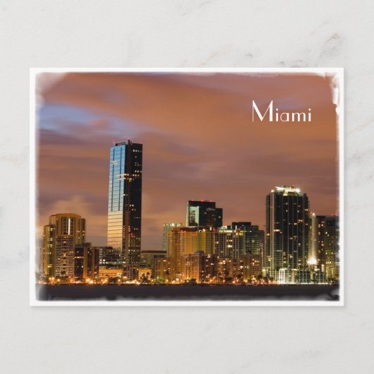 Skyline Miami - Carte postale (Devant)