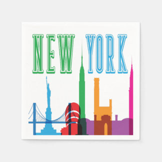 Skyline Napkins van New York Servet
