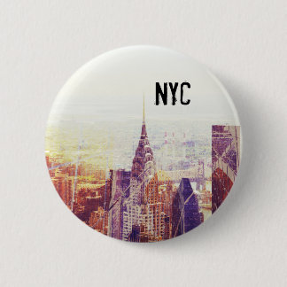 skyline New York-knop Ronde Button 5,7 Cm
