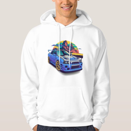 Skyline Nissan r34 | Sweat - shirt à capuche et sw (Devant)
