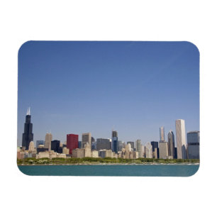 Skyline of Chicago, Illinois, Verenigde Staten. Magneet