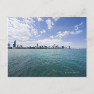 Skyline of Chicago van Lake Michigan, Illinois, Briefkaart