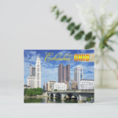 Skyline of Columbus, Ohio Briefkaart (Staand voorkant)