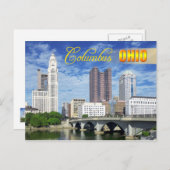 Skyline of Columbus, Ohio Briefkaart (Voorkant / Achterkant)