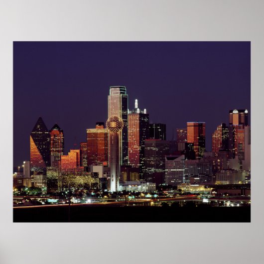 Skyline of Dallas, Texas Poster (Voorkant)
