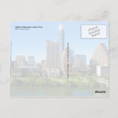 Skyline of Downtown Austin, Texas Briefkaart (Achterkant)