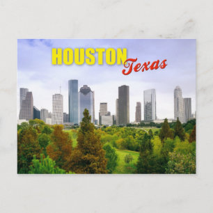 Skyline of Houston, Texas Briefkaart