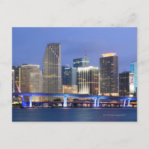 Skyline of Miami Briefkaart