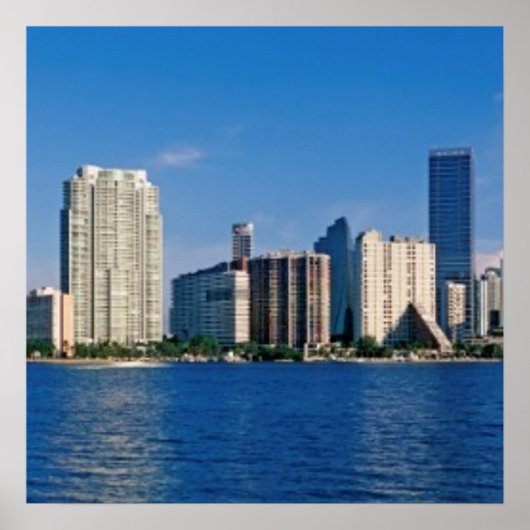 Skyline of Miami, Florida Poster (Voorkant)