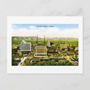 Skyline of Phoenix, Arizona Retro Americana Briefkaart