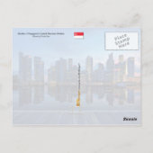 Skyline of Singapore's Central Business District Briefkaart (Achterkant)