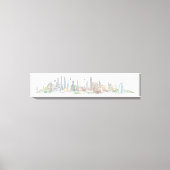 Skyline of the World Canvas Afdruk (Voorkant)