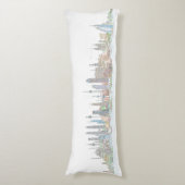 Skyline of the World Lichaamskussen (Voorkant Verticaal)