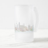 Skyline of the World Matglas Bierpul (Voorkant rechts)