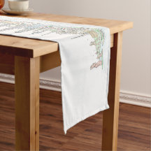 Skyline of the World Table Runner