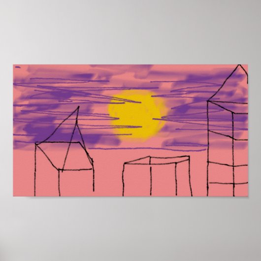 Skyline-Poster Poster (Voorkant)