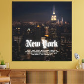 Skyline Poster Sjabloon van New York Canvas Afdruk (Insitu (Woonkamer))
