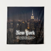 Skyline Poster Sjabloon van New York Wandkleed (Voorkant)