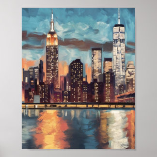 Skyline poster van New York