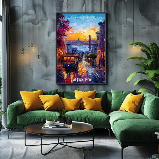 Skyline Poster van San Francisco - Iconisch Califo