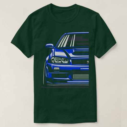 Skyline R34 GTR T-shirt (Design voorkant)
