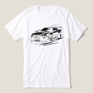 Skyline R34 Legendary JDM Ride Illustration - Zwar Tri-Blend Shirt