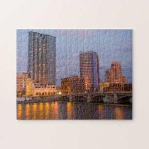 Skyline te Dusk, op de Grote rivier 2 Legpuzzel