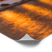 Skyline te Dusk, op de Grote rivier 2 Poster (Hoek)