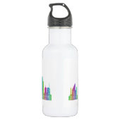 Skyline uit Chicago Waterfles (Achterkant)