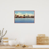 Skyline uit Harbour, Buffalo NY Poster (Keuken)