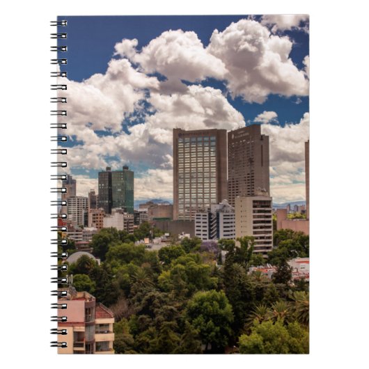 Skyline van de hotels in Polanco Mexico City Notitieboek (Voorkant)