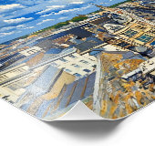 Skyline van het historische Oxford schilderij Foto Afdruk (Hoek)