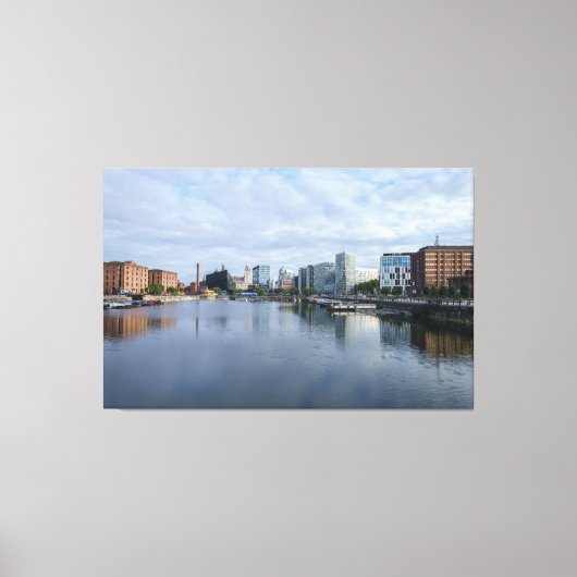 skyline van Liverpool Canvas Afdruk (Voorkant)