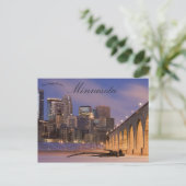 Skyline van Minneapolis Briefkaart (Staand voorkant)