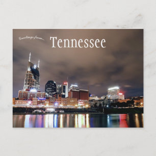 Skyline van Nashville Tennessee Verenigde Staten Briefkaart