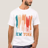 skyline van new york t-shirt (Voorkant)