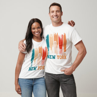 skyline van new york t-shirt