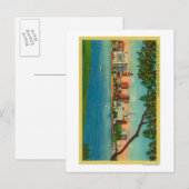 Skyline van Oakland over het Merritt-meer Briefkaart (Voorkant / Achterkant)