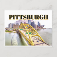 Skyline van Pittsburgh en Fort Pitt Bridge