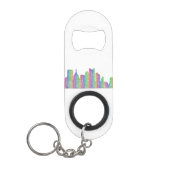 skyline van Pittsburgh Mini Flessenopener (Voorkant)