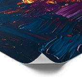 Skyline van San Francisco bij Dusk Poster - Romant (Hoek)