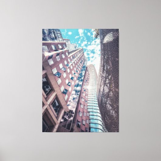Skyline van San Francisco CityScape Canvas Afdruk (Voorkant)