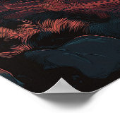 Skyline van San Francisco met Golden Gate Bridge Poster (Hoek)