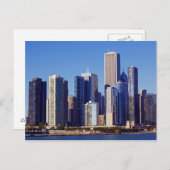 Skyline van Skyscrapers in het centrum van Chicago Briefkaart (Voorkant / Achterkant)