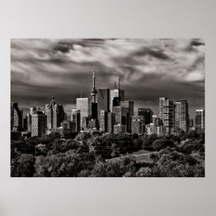 Skyline van Toronto vanaf Riverdale Park nr. 4 Poster