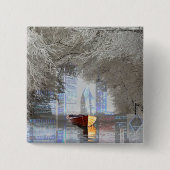 Skyline Vierkante Button 5,1 Cm (Voorkant)