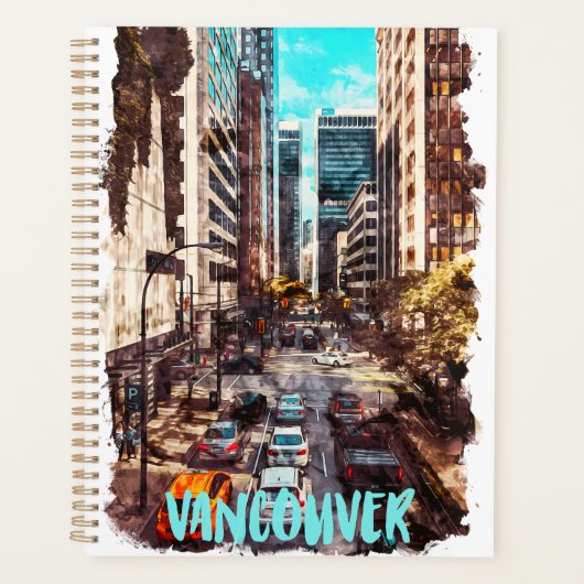 Skyline Vintage voyage de Vancouver Canada (Devant)