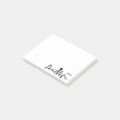 skyline voor seattle in zwarte inkt post-it® notes (Schuin)