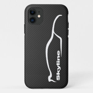 Skyline White Silhouette Logo iPhone 11 Hoesje